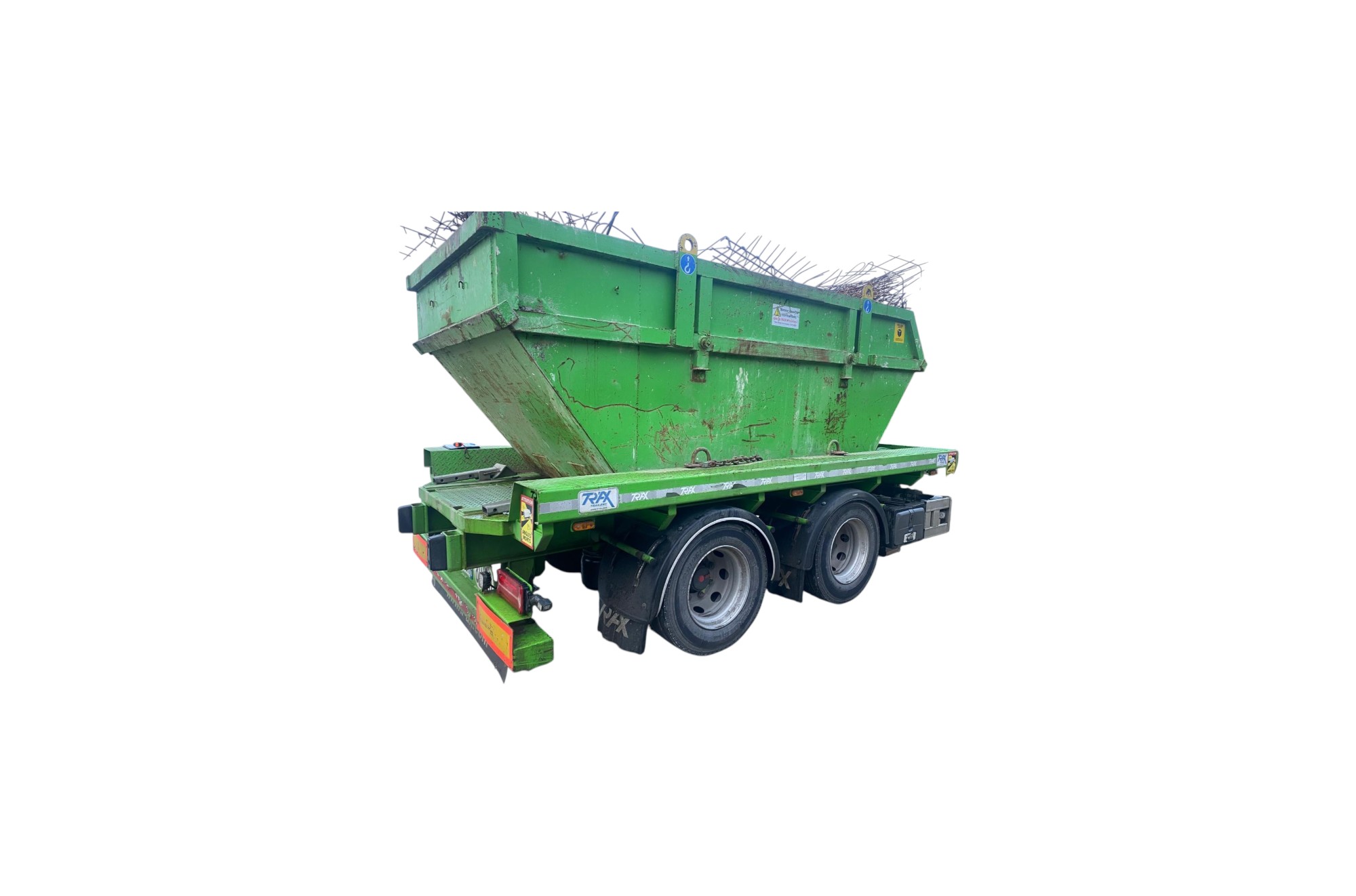 Remorque multibenne ou benne à chaine